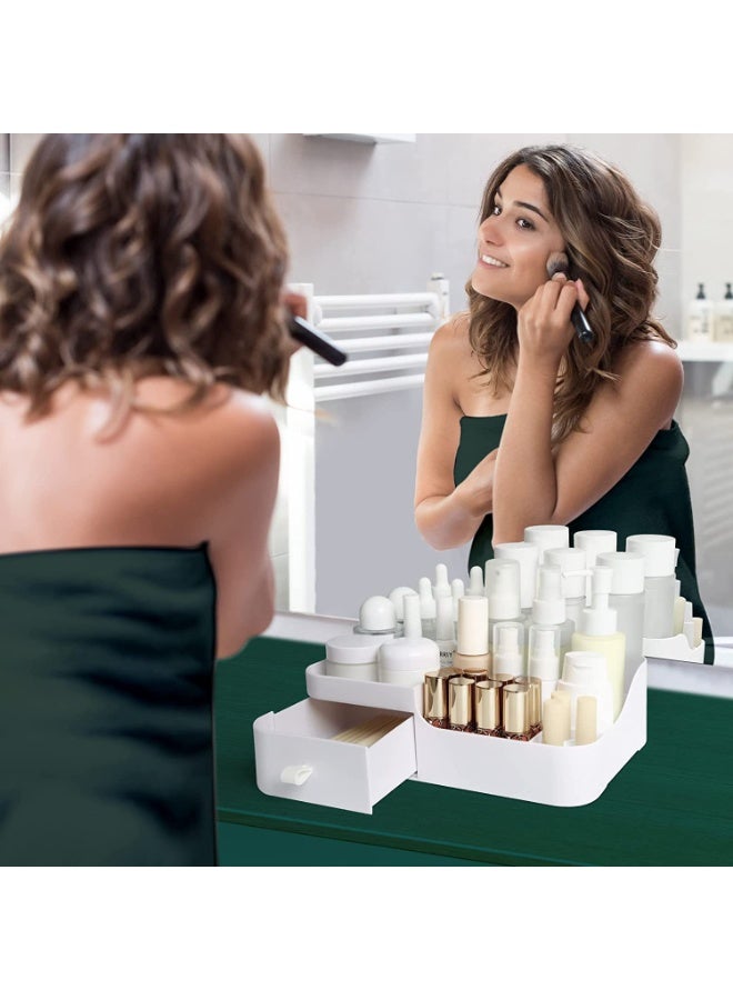 Makeup Organizer Make Up Storage, Cosmetic Organizers Make Up Storage Organizer Box - Cosmetic Storage Box Skincare Display Drawer Beauty Organizer for Bathroom Dresser Bedroom - Image 5